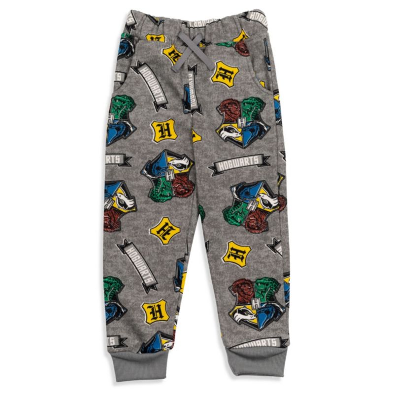 Little Boys 6-20 Gryffindor Slytherin Hufflepuff Ravenclaw Fleece 2 Pack Jogger Pants
