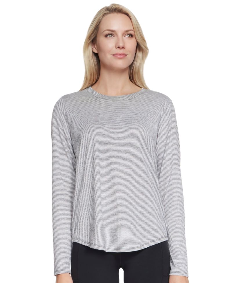 Women's Swift Stripe Long-Sleeve Crewneck T-Shirt