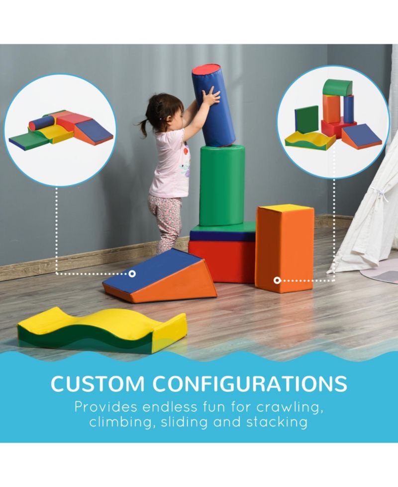 Toddler Foam Building Blocks, 7-Piece Set