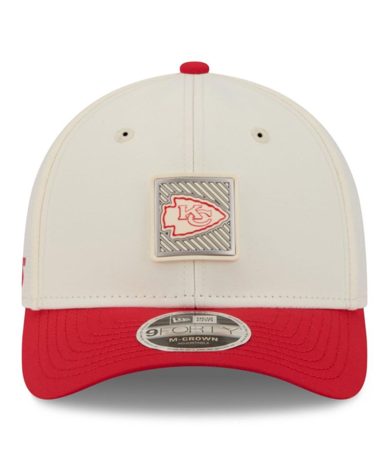 Big Boys and Girls Cream/Red Kansas City Chiefs 2026 Training Camp 9FORTY M-Crown Adjustable Hat