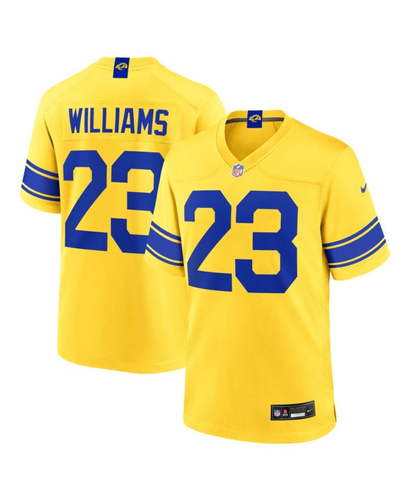 Men's Kyren Williams Los Angeles Rams Classic Sol Game Jersey