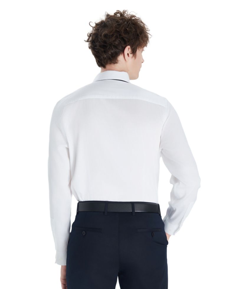 Men's Sateen Solid Dress Shirt