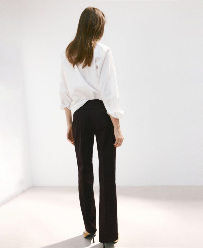 Women's Belt Straight-Fit Pants