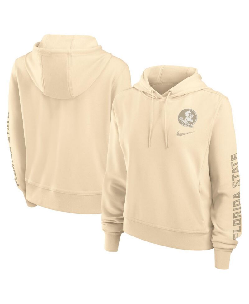 Women's Tan Florida State Seminoles One Performance Pullover Hoodie