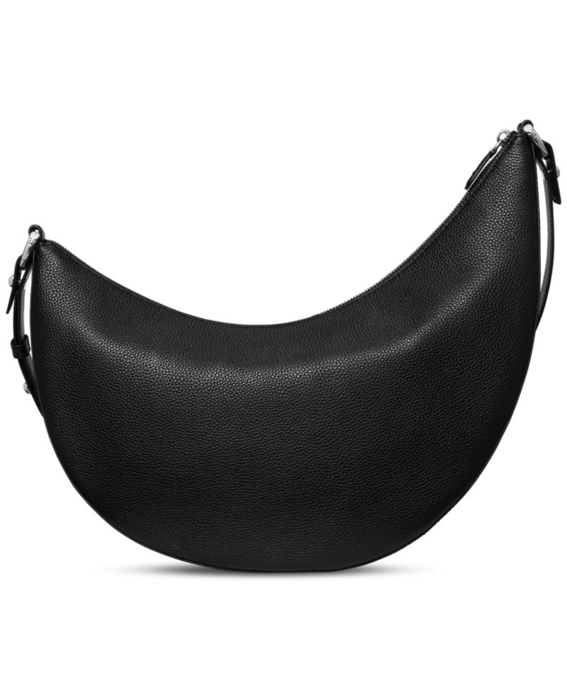Duo Large Pebbled Leather Crossbody Bag