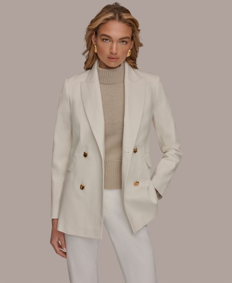 Women's Double Breasted Blazer Jacket