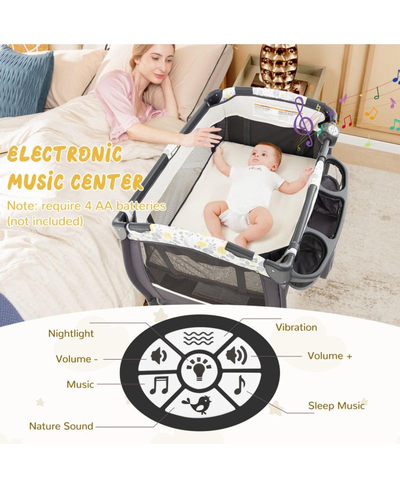 Bassinet-to-Playpen Nursery Center, Four Modes, Portable