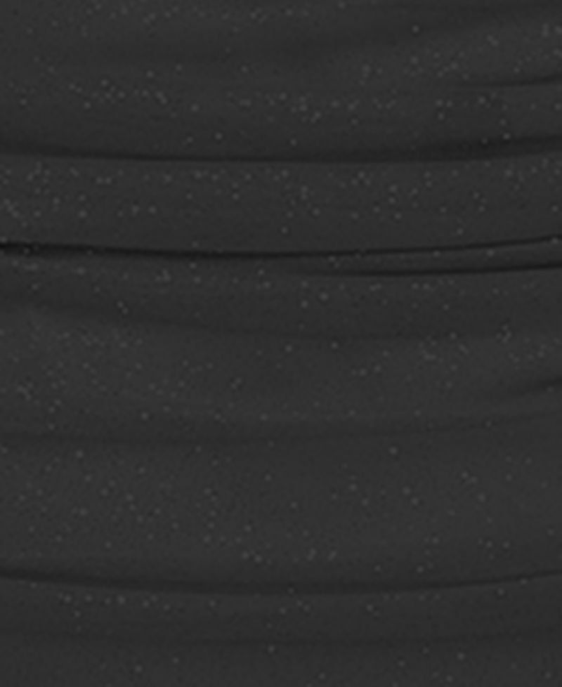 Juniors' Gathered Glitter-Finish Mini Dress