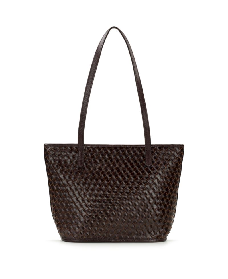 Emmie Medium Woven Leather Tote Handbag