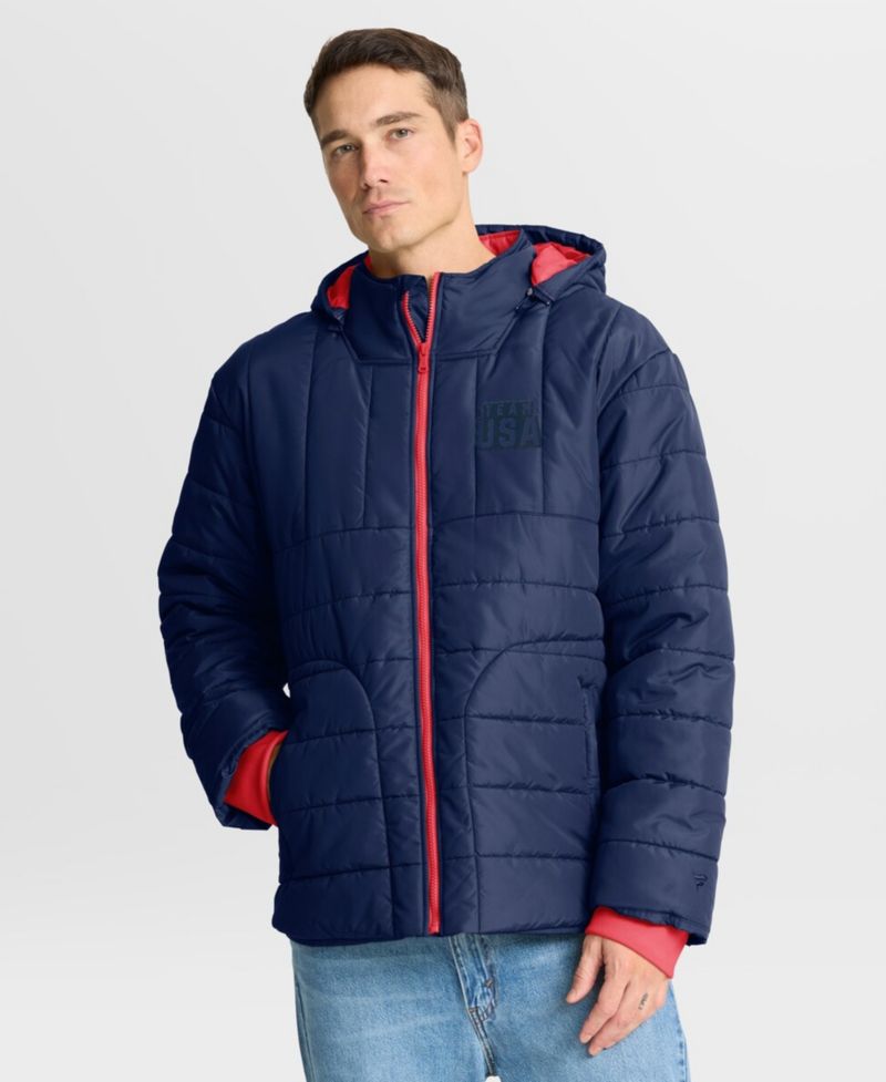 Men's Navy Team USA Full-Zip Hooded Jacket