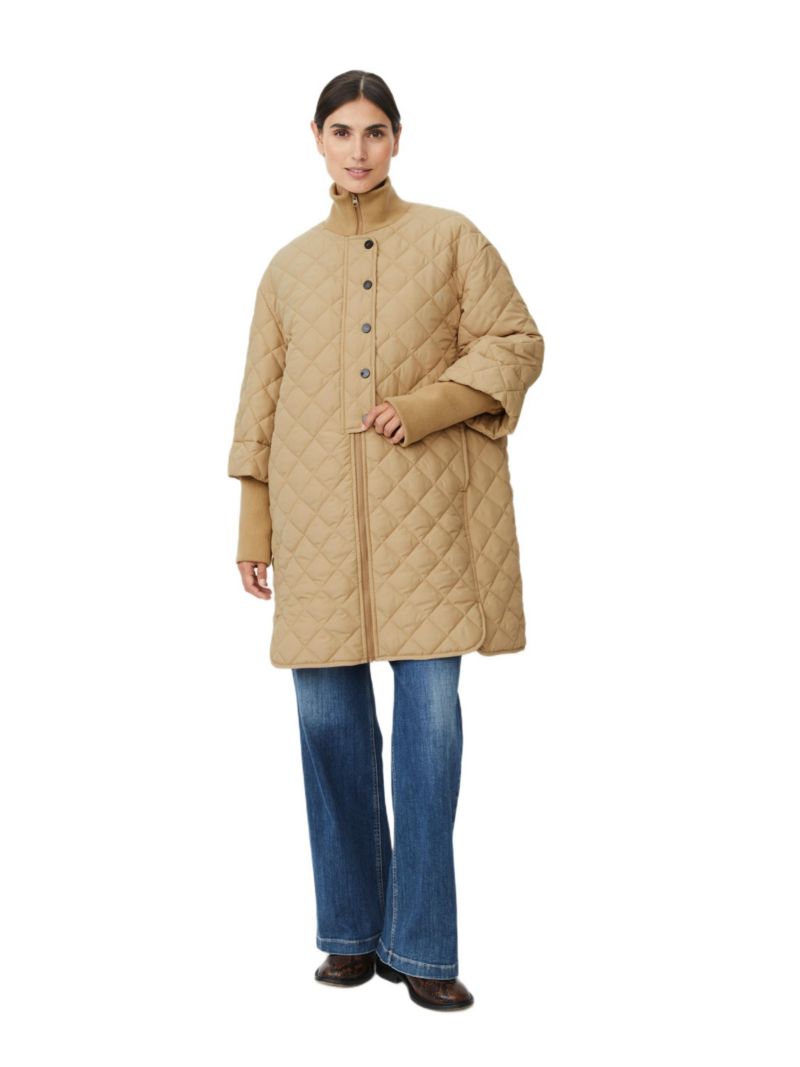 Women's Talvire High Neck Long Sleeve Coat