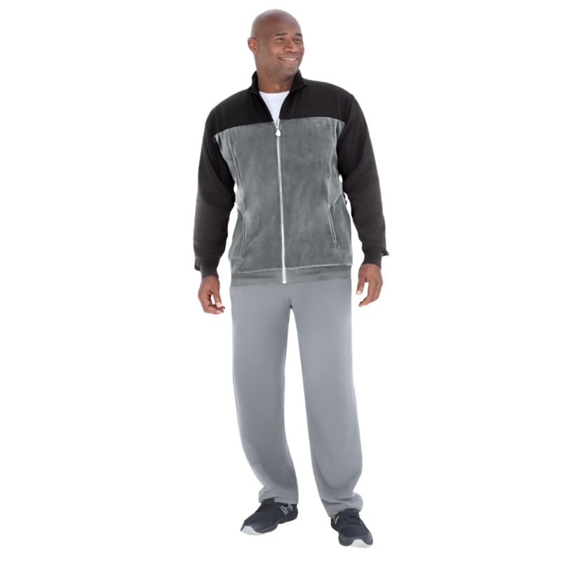 Men's Colorblock Velour Tracksuit