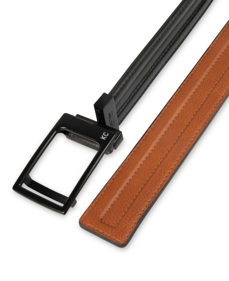 Men's Reversible Compression Plaque Locking Buckle Belt