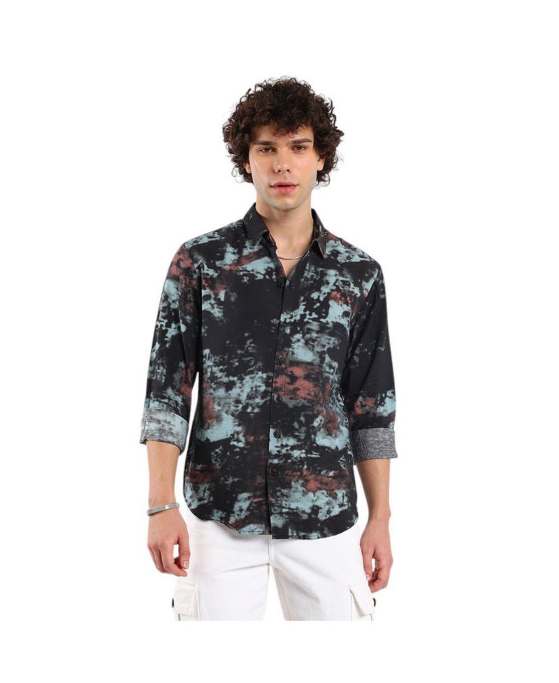Men's Contrast Dab Shirt