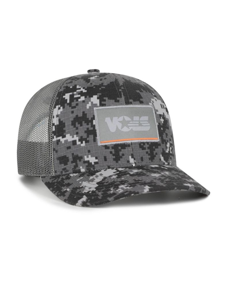 Men's Camo Tennessee Volunteers Smokey Grey Square Script Trucker Adjustable Hat