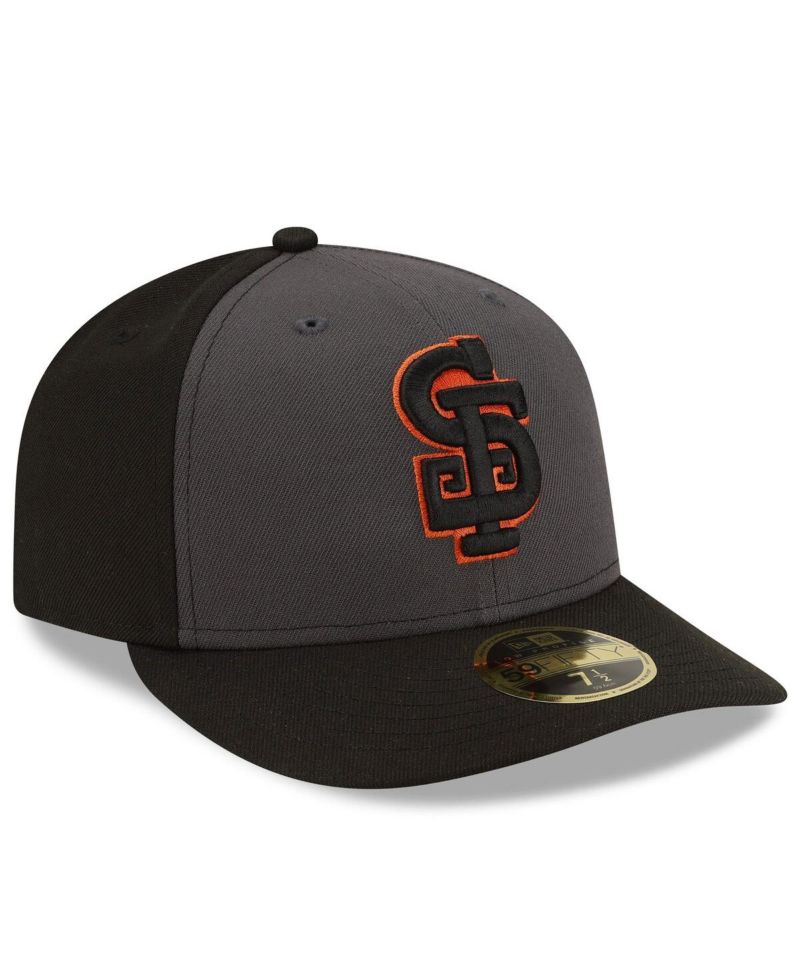 Men's Gray/Black San Francisco Giants Authentic Collection Alternate Low Profile 59FIFTY Fitted Hat