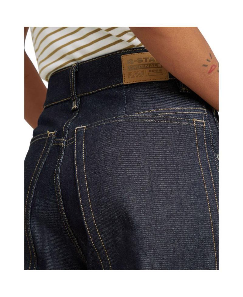 Women's Skater Long Pocket High Loose Jeans