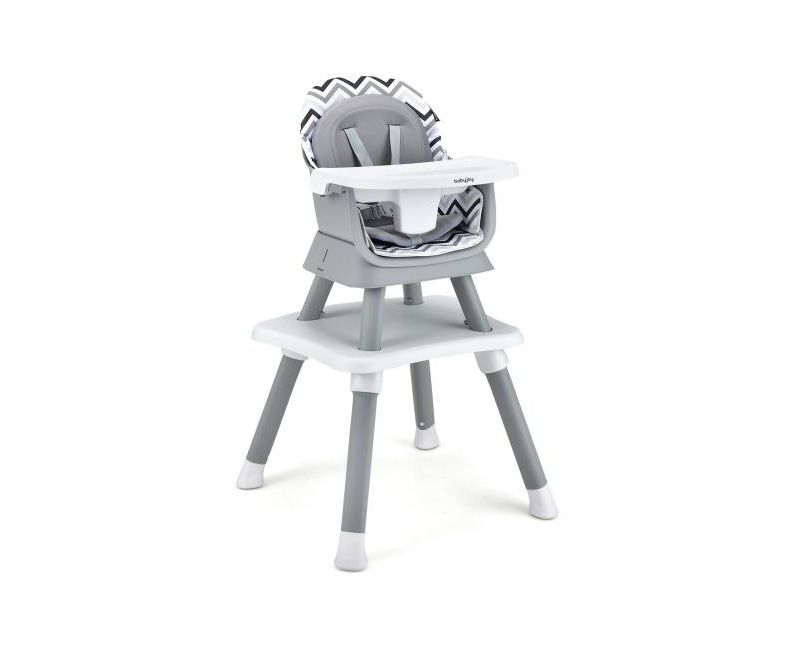 8-in-1 Convertible Baby High Chair with Adjustable Removable Tray