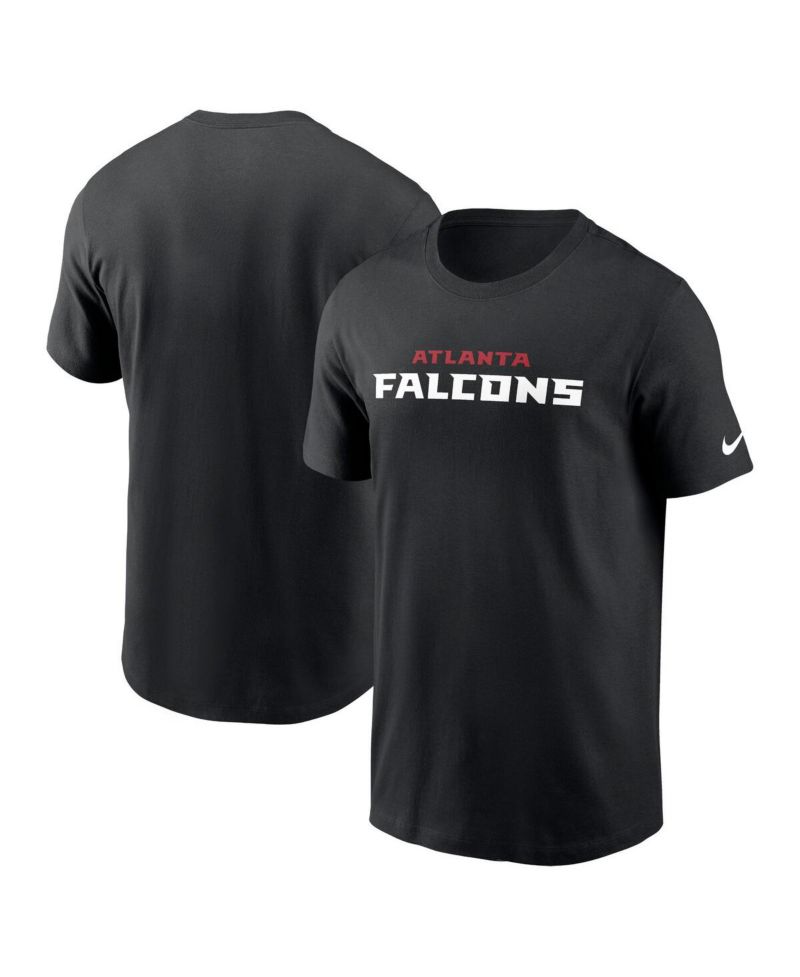 Men's Black Atlanta Falcons Team Wordmark Essential T-Shirt