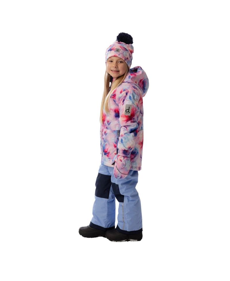 Big Girls (6-14) Light Weight Two Piece Chill Snowsuit Printed Flowers