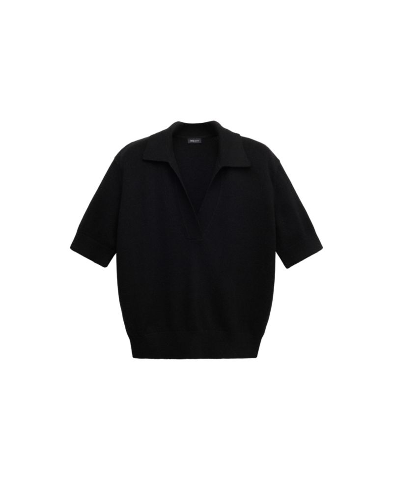Women's Selection Polo-Collar Wool-Blend Sweater