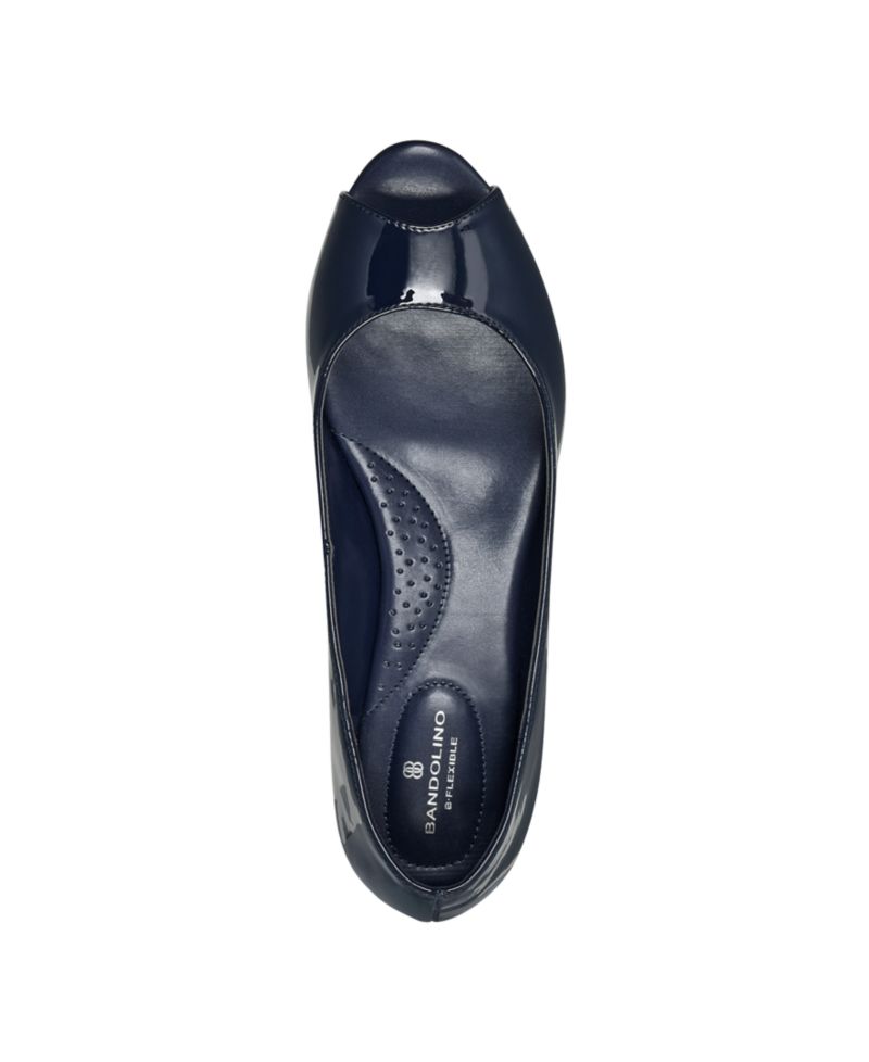 Women's Candra Low Wedge Peep Toe Dress Pumps