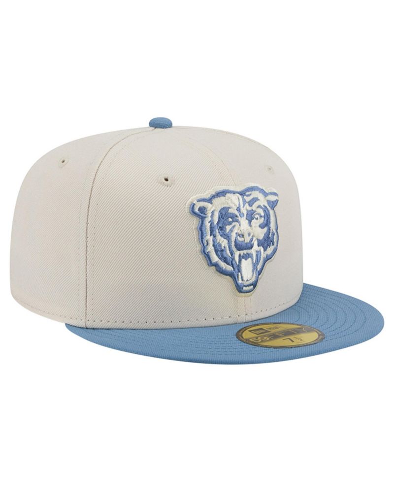 Men's Cream/Blue Chicago Bears Color Pack 59FIFTY Fitted Hat