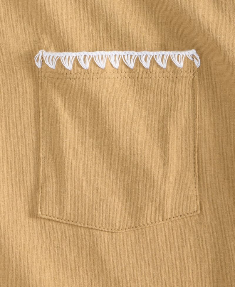 Women's Blanket-Stitch Pocket T-Shirt