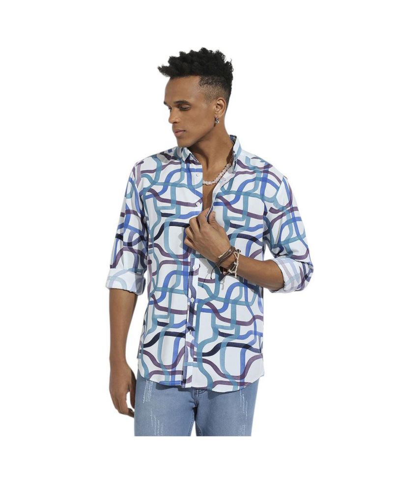 Men's Abstract Print Shirt