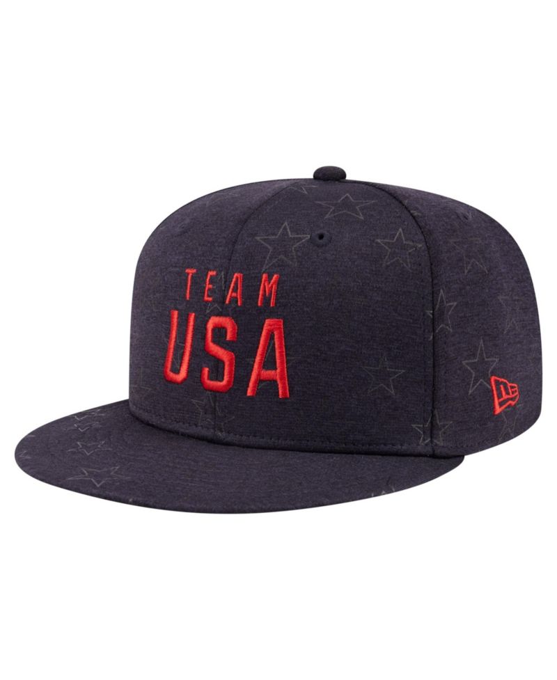 Men's and Women's Navy Team USA Stars 9FIFTY Snapback Hat