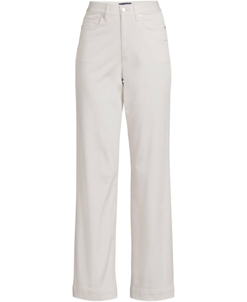 Women's High Rise 5 Pocket Wide Leg Chino Pants