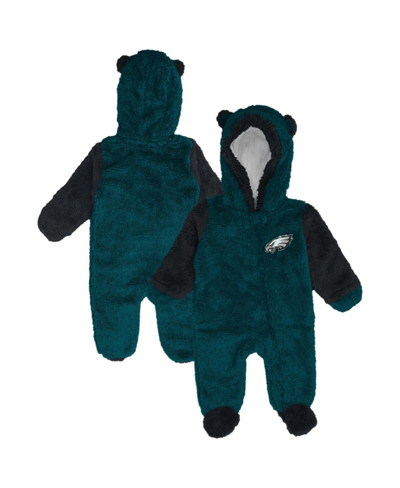 Boys' and Girls' Philadelphia Eagles Stay Napping Hooded Fleece Footie Sleeper
