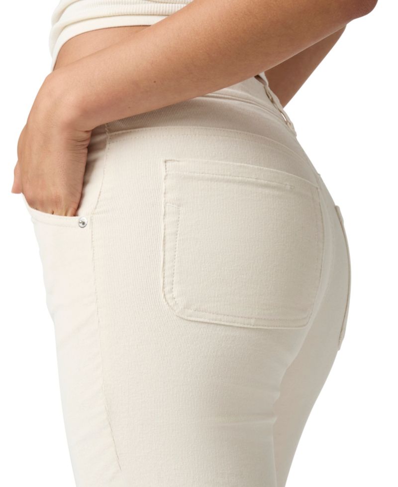 Juniors' High-Waist Flare Corduroy Pants