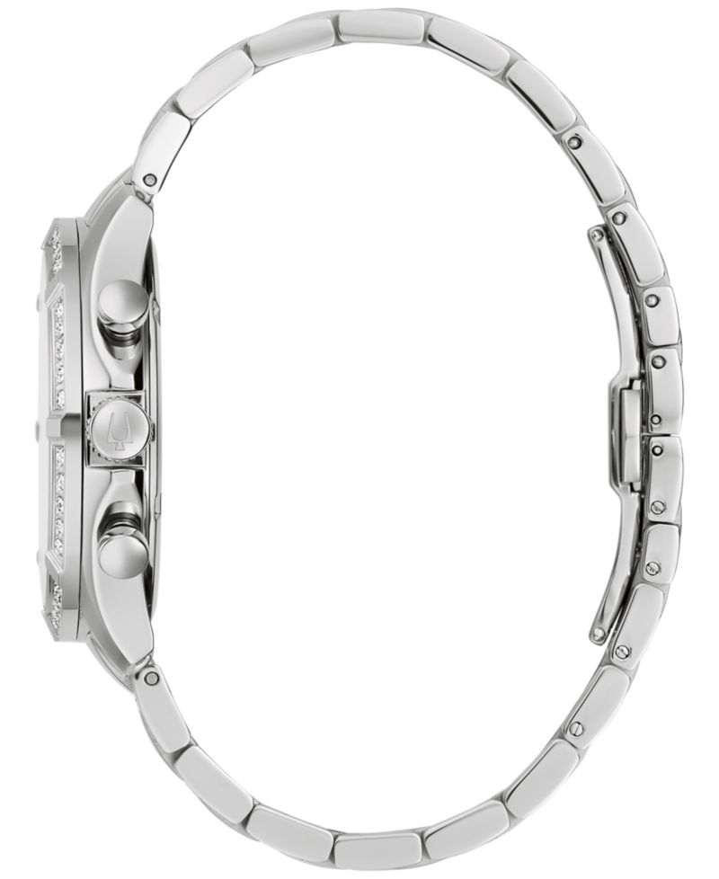 Men's Chronograph Classic Diamond (1/8 ct. t.w.) Stainless Steel Bracelet Watch 44mm, A Macy's Exclusive Style