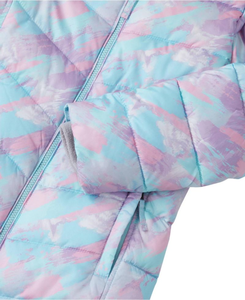 Girls Fleece Lined Printed Parka