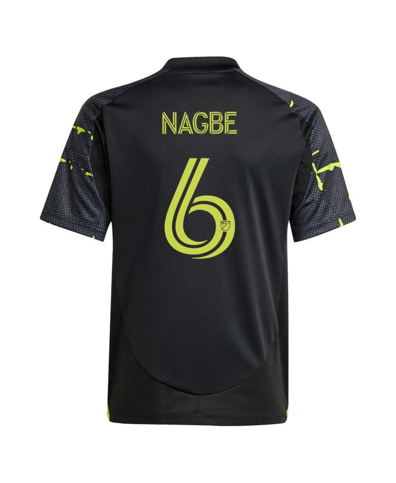 Big Boys and Girls Darlington Nagbe Black Columbus Crew 2025 The Goosebumps Kit Replica Player Jersey