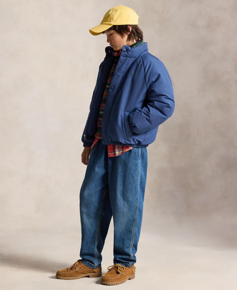 Boys' 8-20 Down Mock Neck Jacket