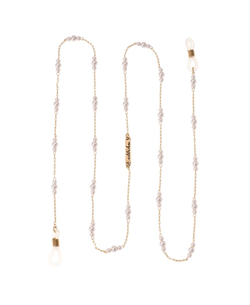 Women's 18k Gold Plated Imitation Pearl Moments Glasses Chain