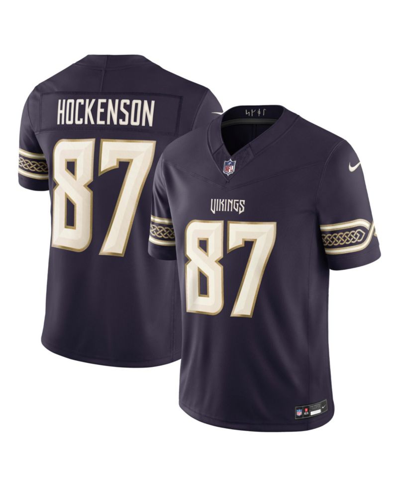 Men's T.J. Hockenson Purple Minnesota Vikings 2026 Rivalries Collection Vapor F.U.S.E Stitched Limited Jersey