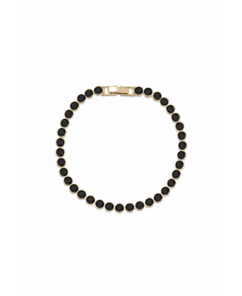 Crystal Chain 18k Gold Plated Tennis Bracelet