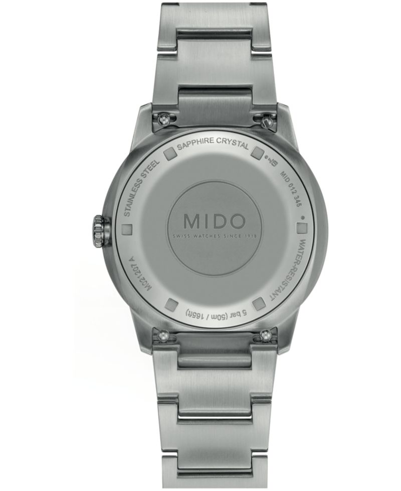Women's Swiss Automatic Commander Lady Stainless Steel Watch 34mm