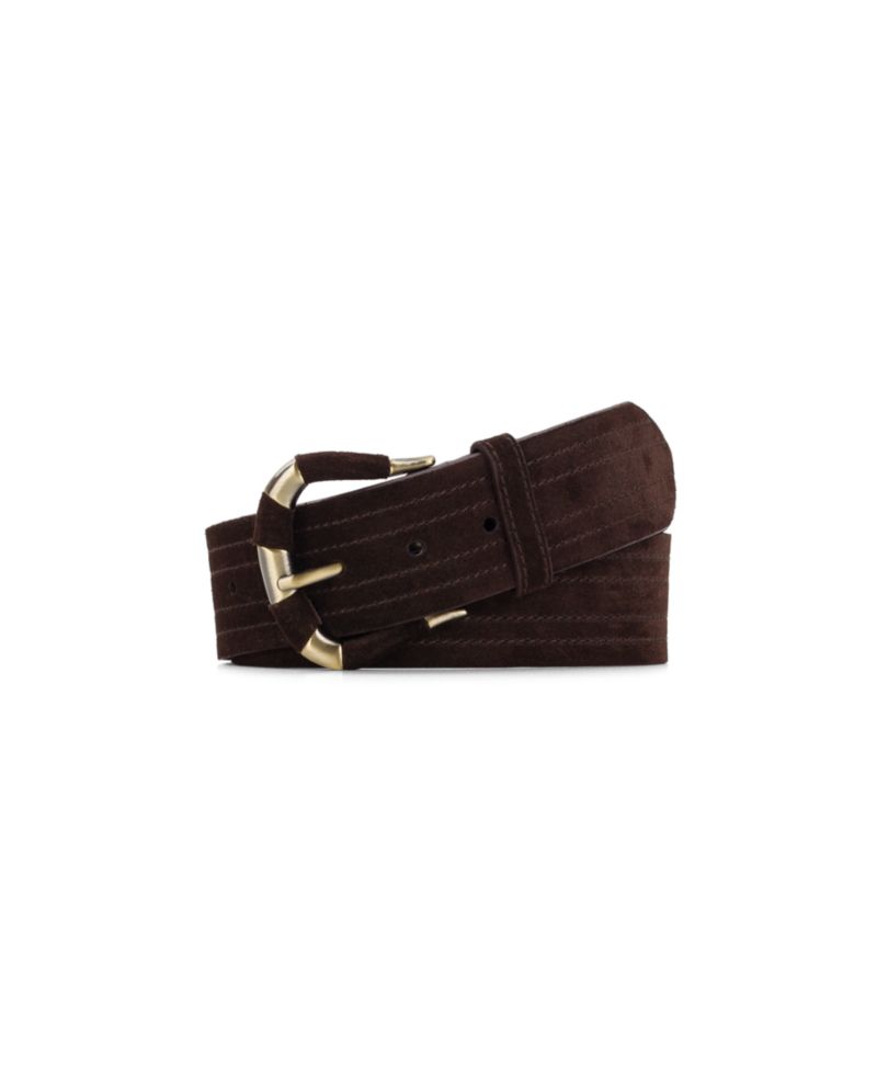 Lars Burnished Suede Belt