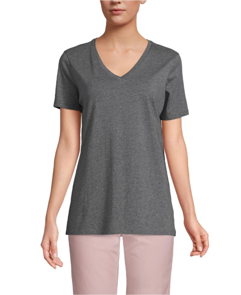 Women's Relaxed Supima Cotton V-Neck T-Shirt