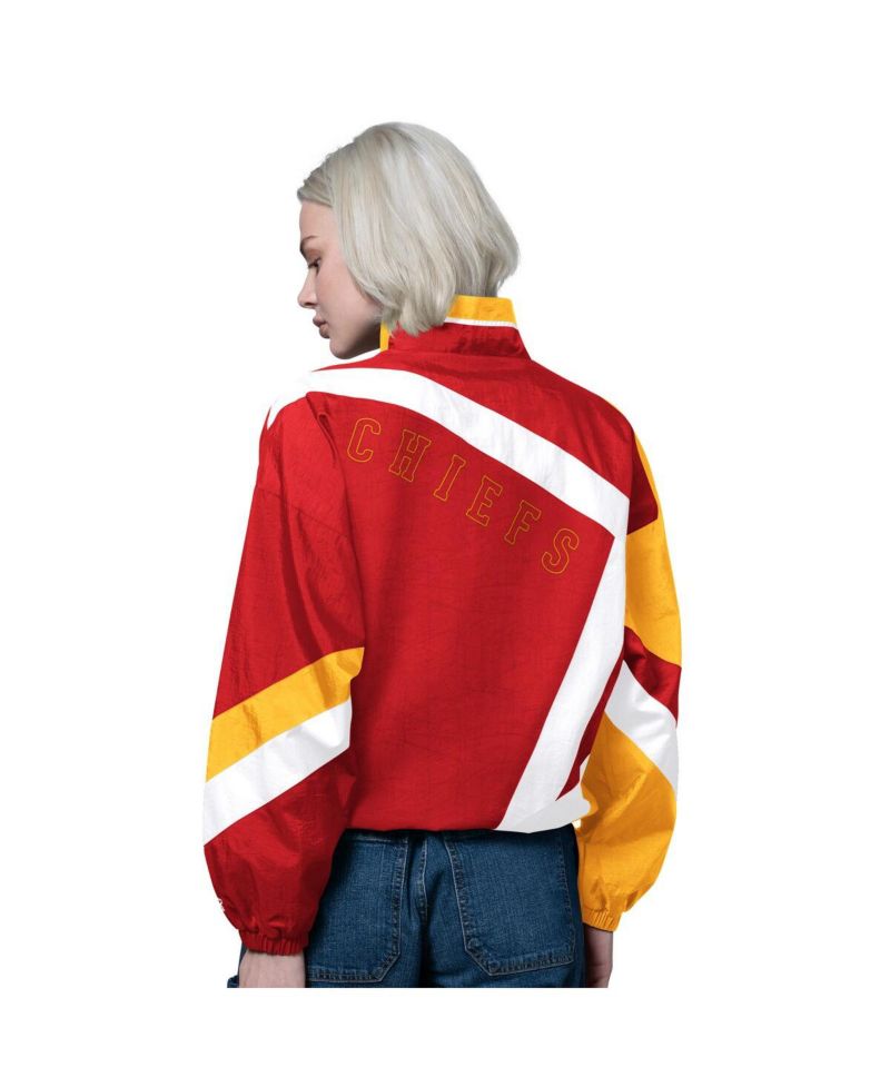 Women's Red/Gold Kansas City Chiefs 1st Quarter Full-Zip Windbreaker