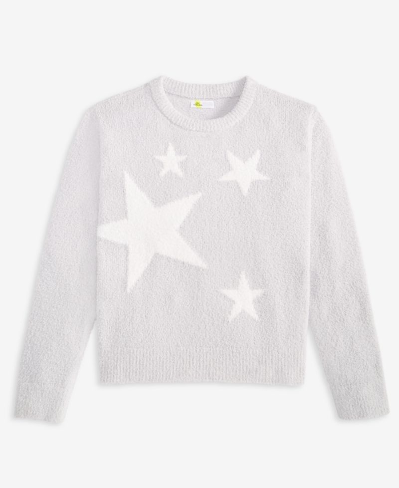Girls' XS-XL Crewneck Stars Sweater