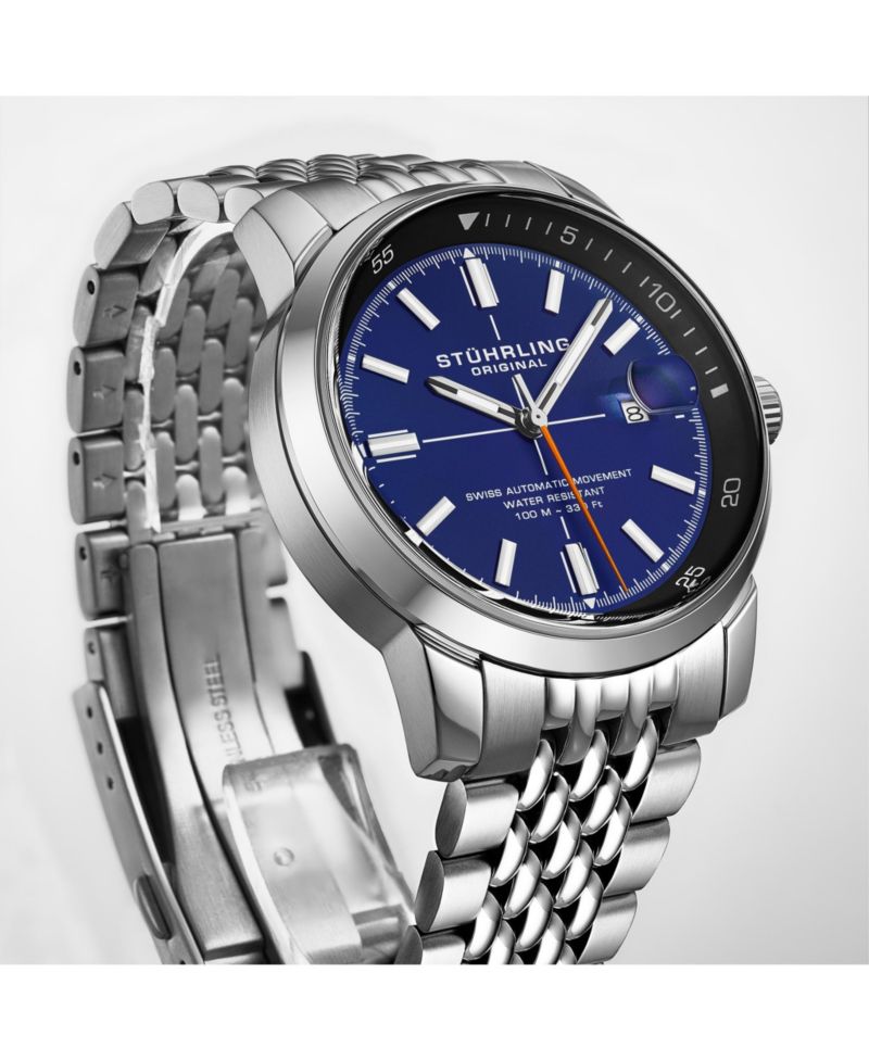 Trackmaster 1026 Men s Automatic Watch, 42mm Stainless Steel Bracelet
