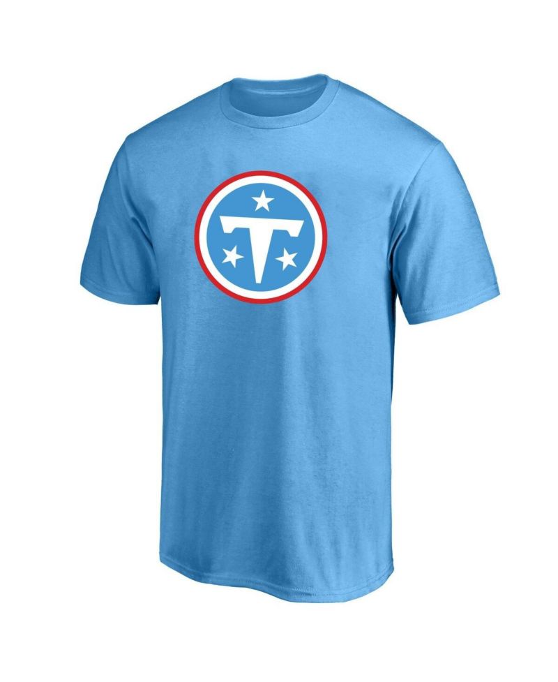 Men's Cameron Ward Light Blue Tennessee Titans Big & Tall Name & Number T-Shirt
