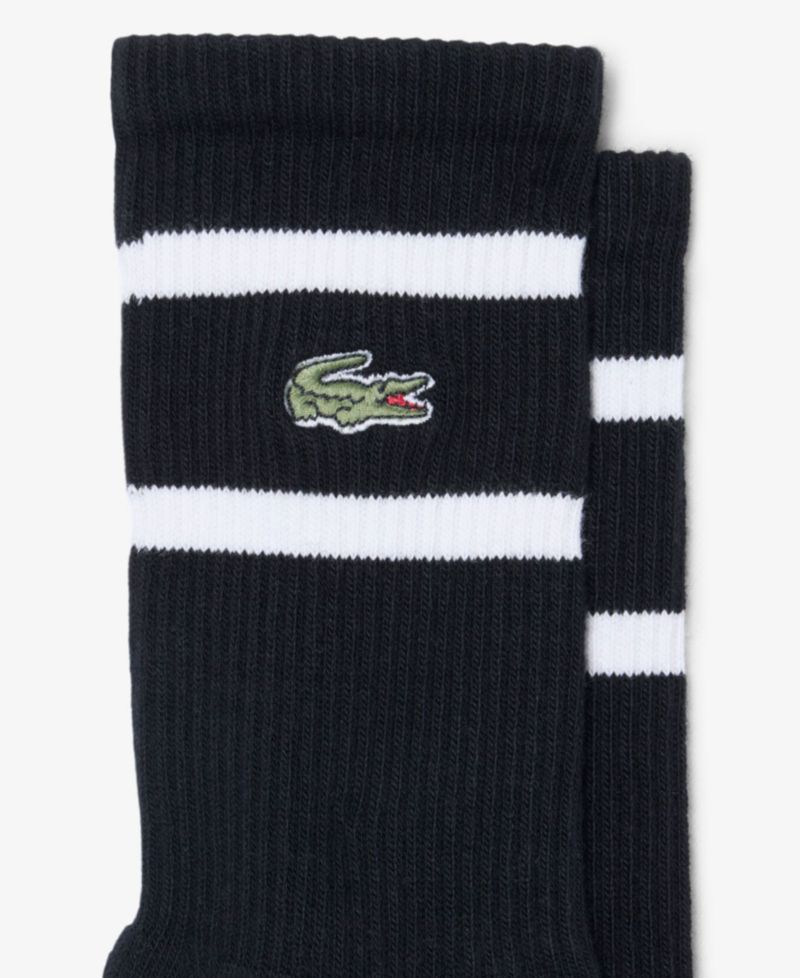 Men's Striped Ribbed Crew Socks, 2-Pack