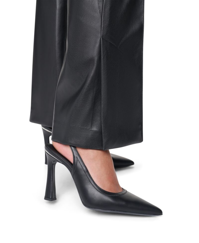 Women's Butter High-Waisted Flared Faux Leather Pants