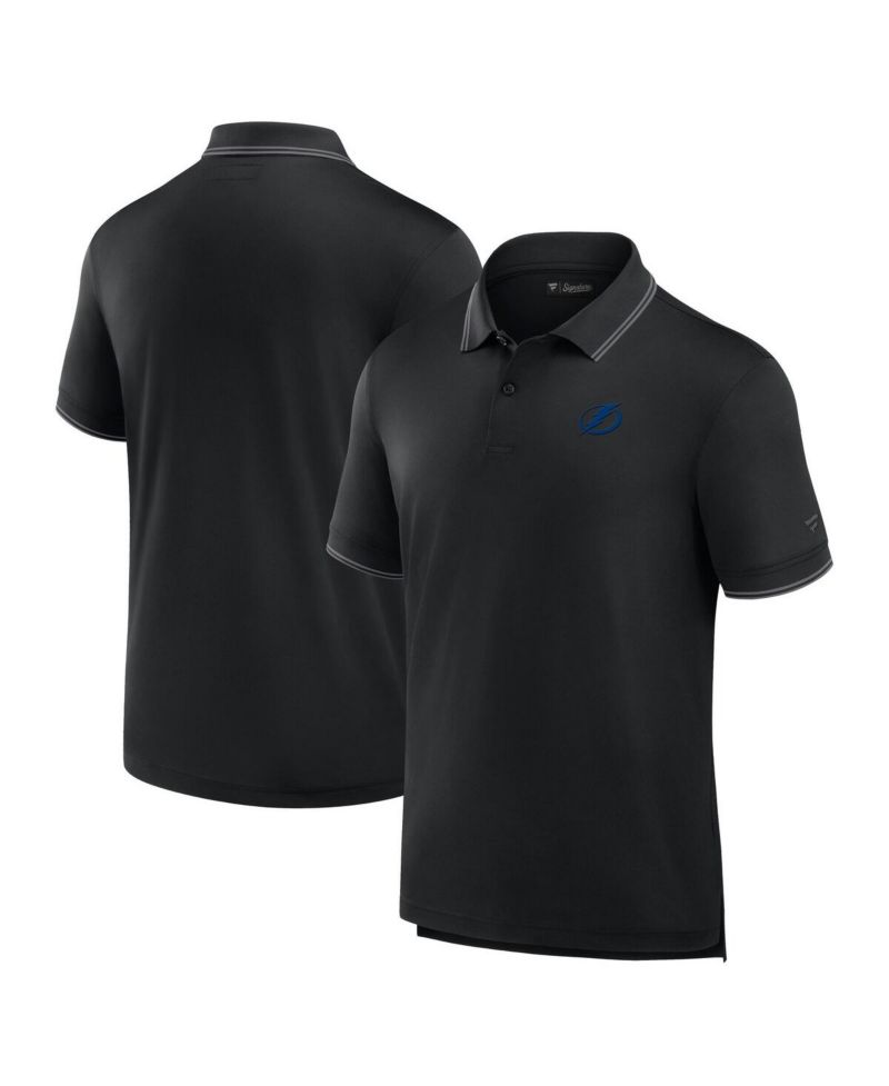 Men's Black Tampa Bay Lightning Front Office Pique Polo Shirt